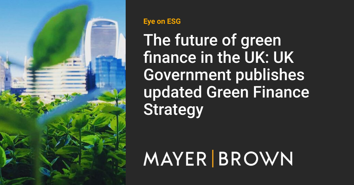 Government financing framework Uk equivalence decisions green finance measures